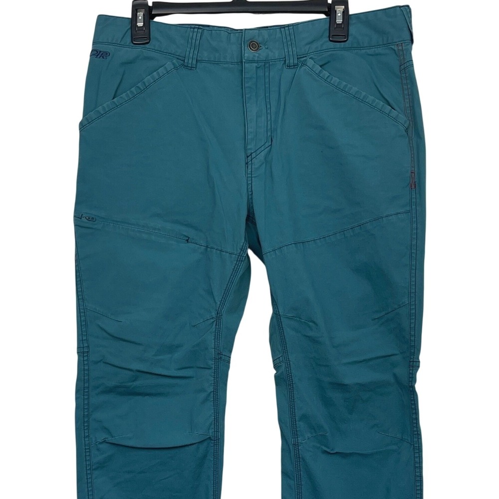 Outdoor Research Wadi Rum Pants Mens 34x30 Teal‎ Climbing Hiking Tech Stretch